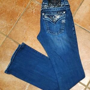Miss ME studded boot cut jeans
